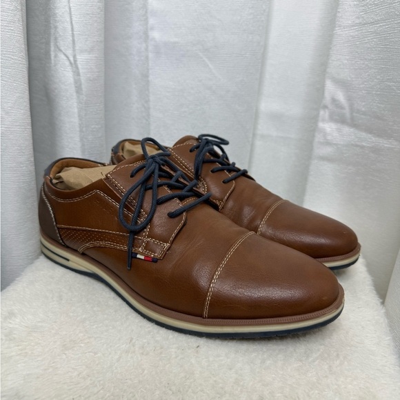 Tommy Hilfiger Men’s Urban Casual Oxford Shoes in Cognac & Navy Sz US 8 main image 8